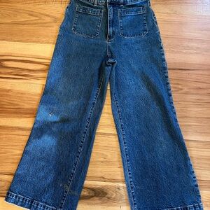 Classic Blue Wide-Leg Women's Jeans